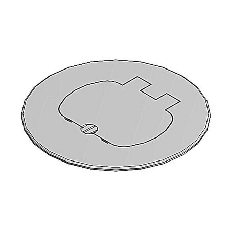 Abb FLR BOX CVR DUPLEX/GFCI, STAINLESS STEEL,  E97SS